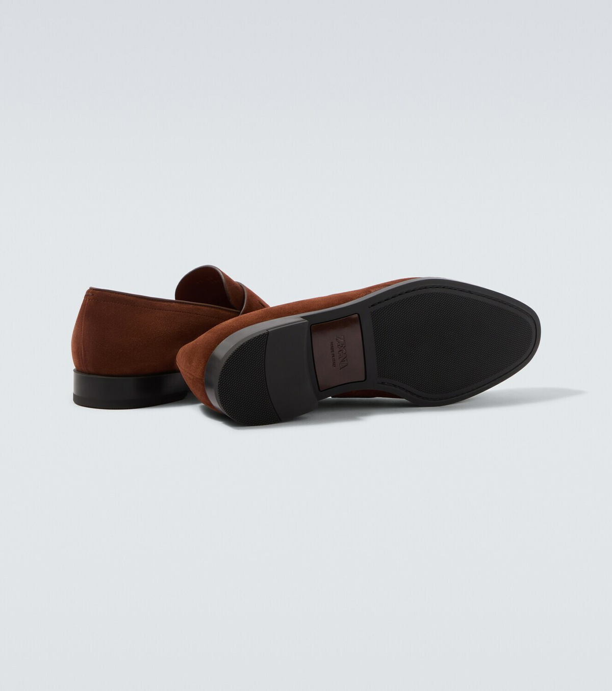 Zegna Suede penny loafers