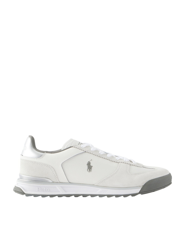 Photo: Polo Ralph Lauren - Varick Suede and Leather-trimmed Sneakers - White