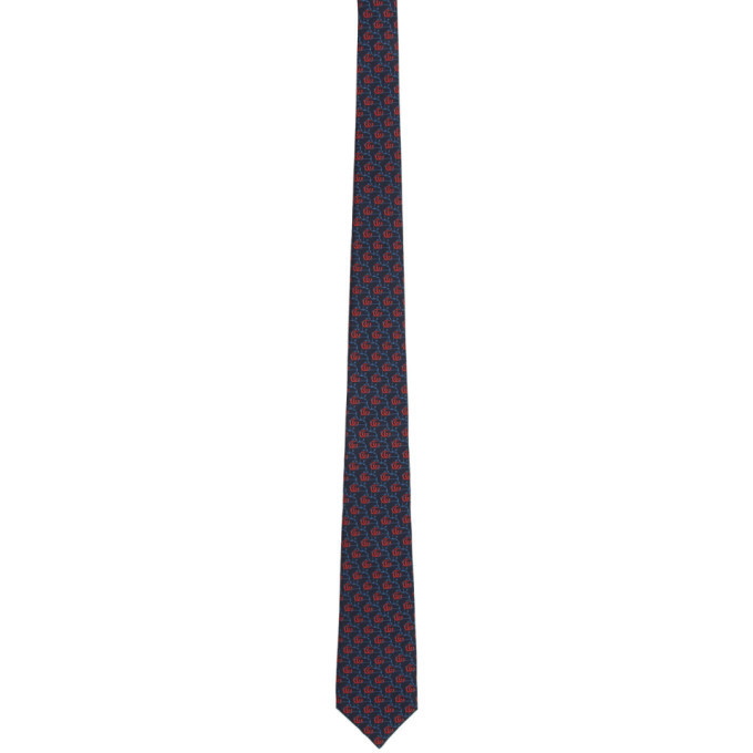 Photo: Gucci Navy GG Anchor Tie