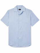 Brioni - Cotton, Linen and Silk-Blend Shirt - Blue