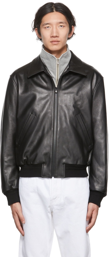 Photo: Recto Black 70s Benn Leather Jacket