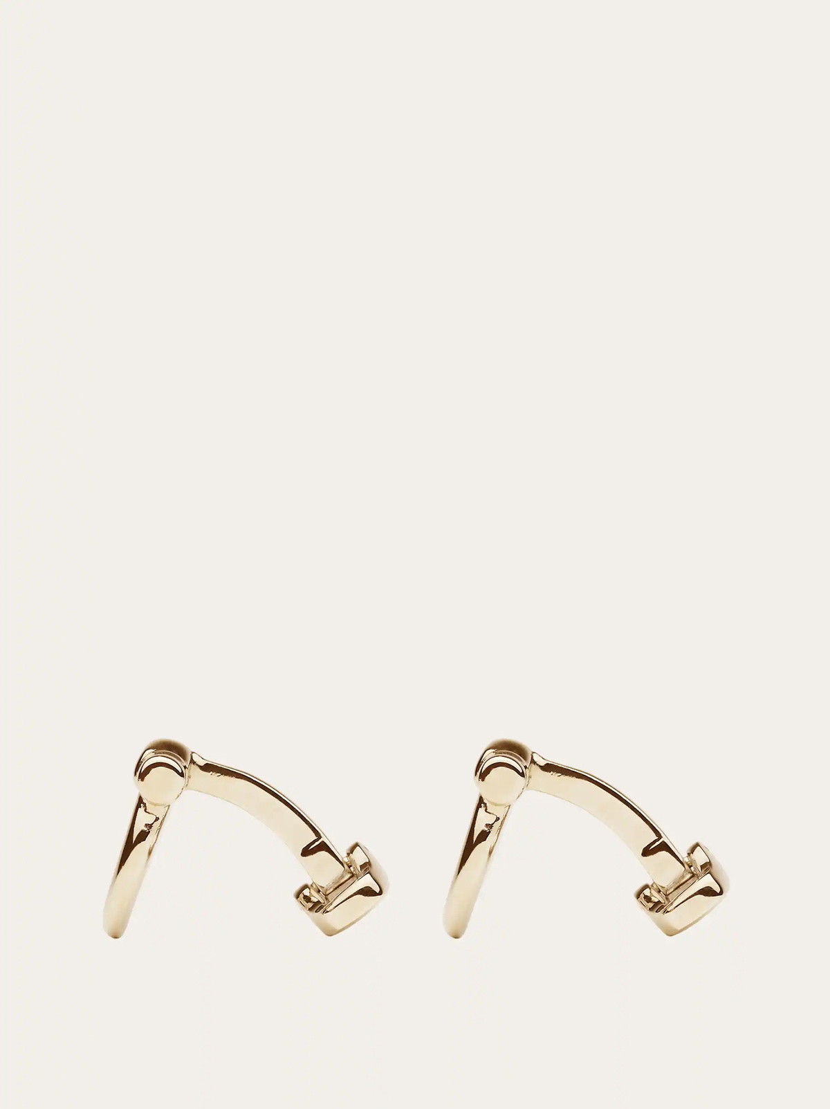 Ferragamo Mens Gancini cufflinks in Gold