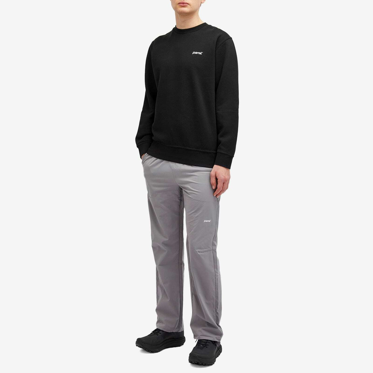 Parel Studios Men's BP Logo Crewneck Sweatshirt in Black