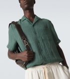 Le Kasha Botad linen bowling shirt
