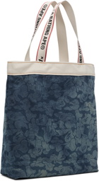 BAPE Blue Solid Camo Denim Tote