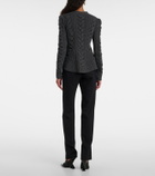 McQueen Cable-knit wool and cashmere cardigan