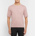 Saint Laurent - Striped Cotton T-Shirt - Men - Red