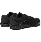 Nike Training - Metcon 5 Rubber-Trimmed Mesh Sneakers - Black
