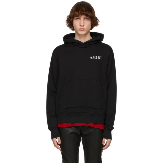 Photo: AMIRI Black Fitted Psychedelic Hoodie