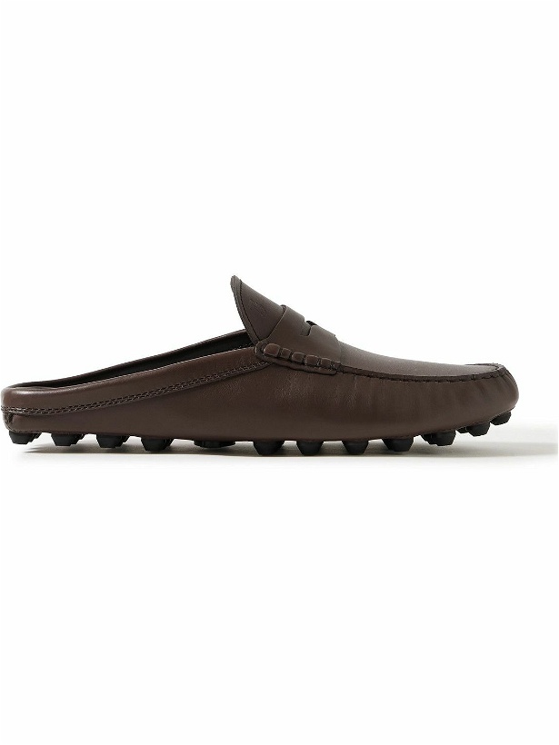 Photo: Tod's - Gommino Bubble Leather Mules - Brown
