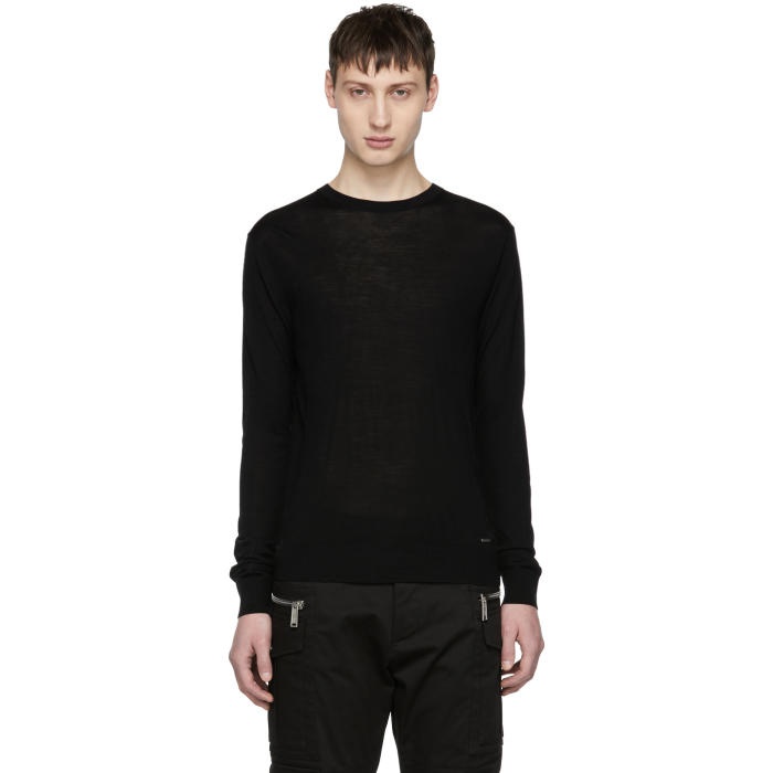 Photo: Dsquared2 Black Wool Pullover 