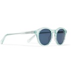 Sun Buddies - Zinedine Round-Frame Tortoiseshell Acetate Sunglasses - Blue