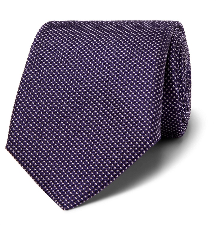 Photo: Hugo Boss - 7.5cm Pin-Dot Silk Tie - Purple