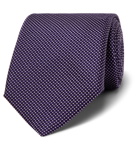 Hugo Boss - 7.5cm Pin-Dot Silk Tie - Purple