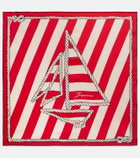 Jacquemus Bateau Corde printed silk scarf