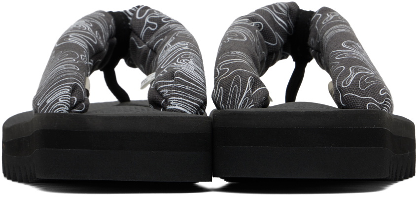 Suicoke GTA 2 PT07 サンダル ペイズリー Suicoke Black GTA-2-PT07 Flip Flops Suicoke
