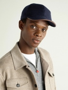 Kiton - Leather-Trimmed Cashmere Baseball Cap