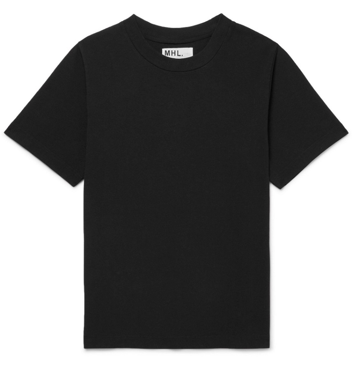 Photo: Margaret Howell - MHL Organic Cotton-Jersey T-Shirt - Black