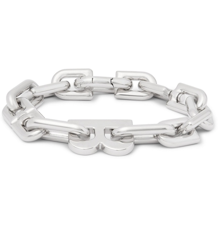 Photo: Balenciaga - Silver-Tone Chain Bracelet - Silver