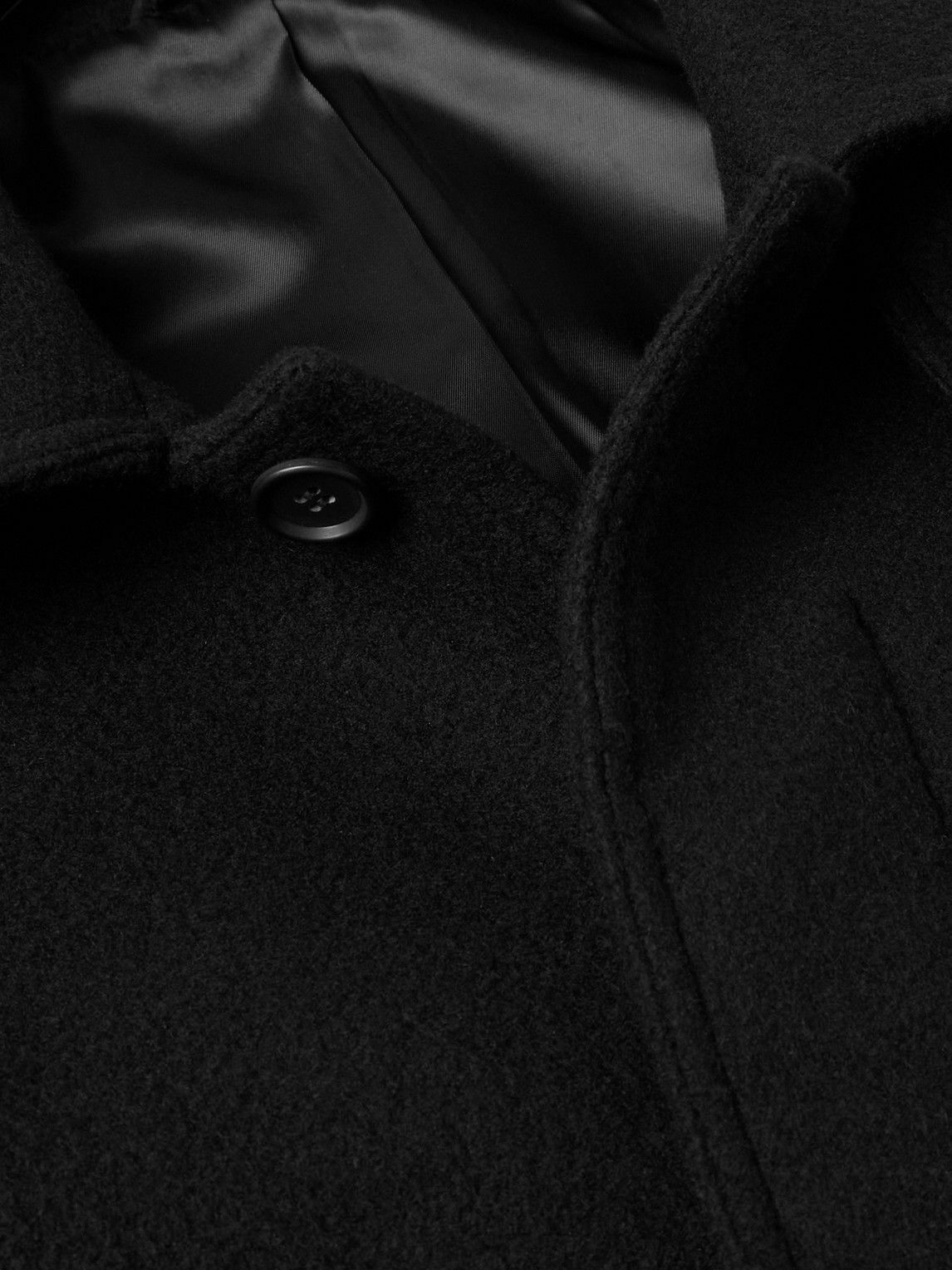 mfpen - Accession Brushed Recycled-Wool Coat - Black mfpen