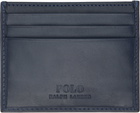 Polo Ralph Lauren Navy Polo Bear Leather Card Holder