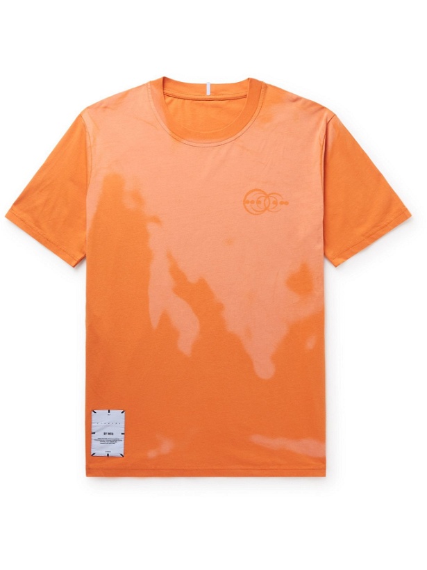 Photo: MCQ - Logo-Appliquéd Printed Cotton-Jersey T-Shirt - Orange