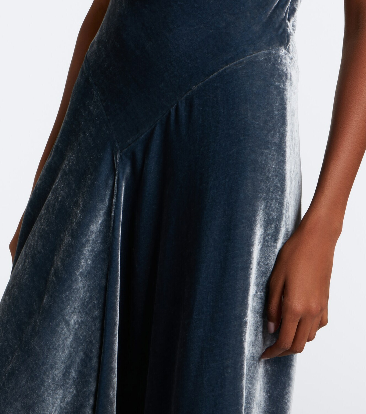 Altuzarra Drina draped velvet midi dress