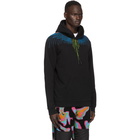 Marcelo Burlon County of Milan Black and Blue Wings Hoodie