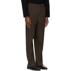 HOMME PLISSÉ ISSEY MIYAKE Brown Tuxedo Pleats Trousers