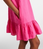 Velvet Livvy tiered linen minidress