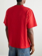 Nicholas Daley - Printed Cotton-Jersey T-Shirt - Red