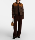 Miu Miu Cotton corduroy wide-leg pants