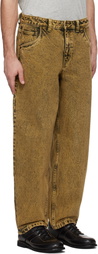 Dime Yellow Classic Baggy Jeans