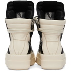Rick Owens Black & Off-White Tower Mega Bumper Geobasket Sneakers