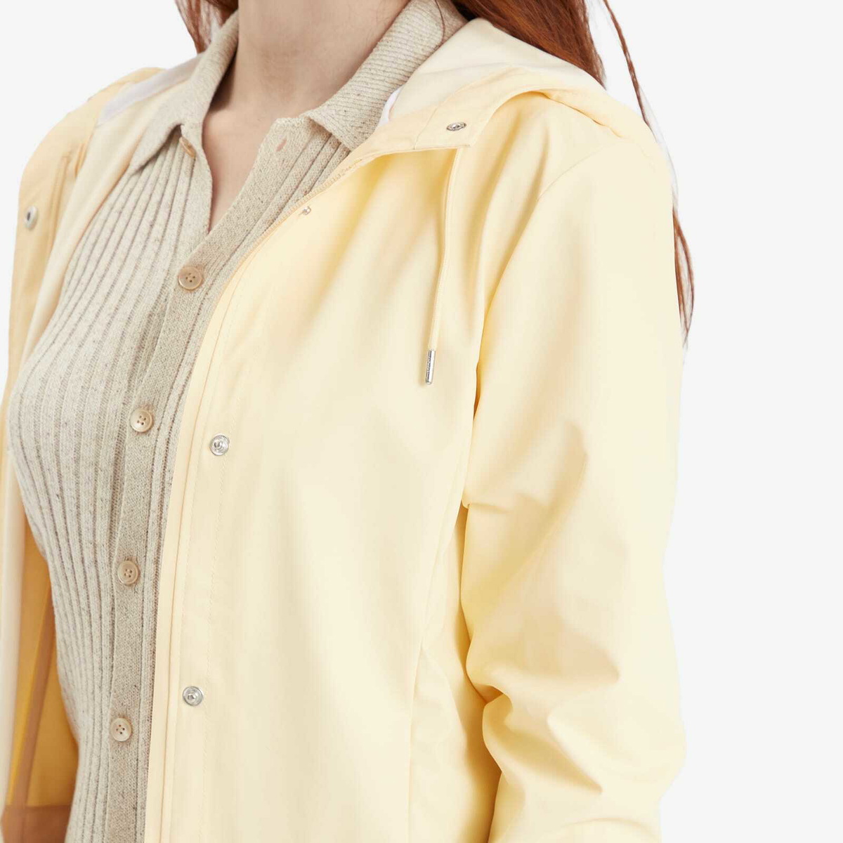 Rains Women's Curve Long Jacket in Gleam