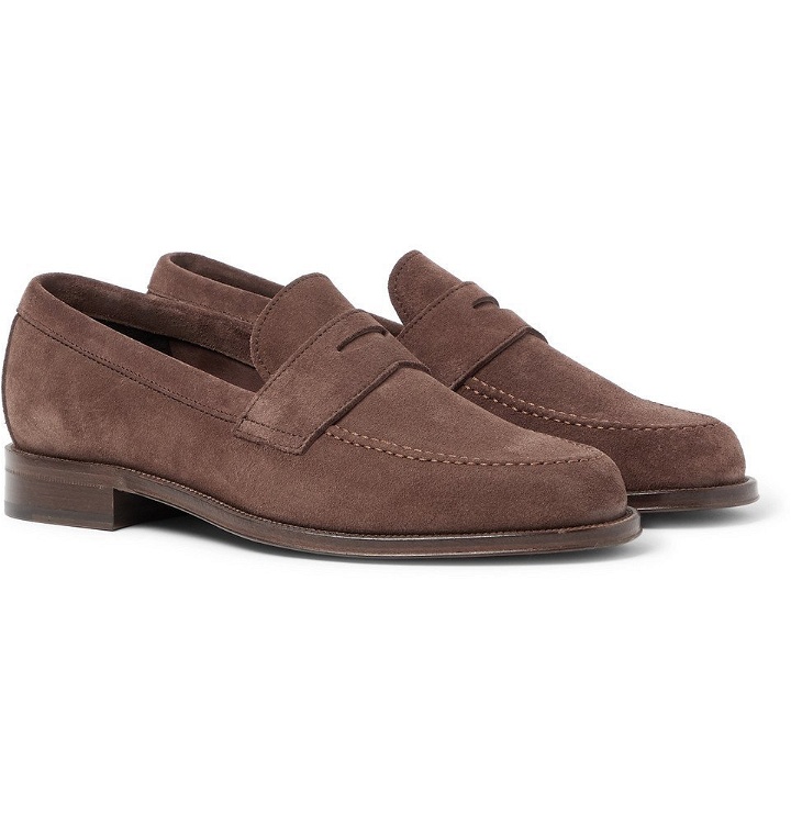 Photo: Paul Smith - Lowry Suede Penny Loafers - Brown
