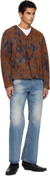 TONYWACK Blue Flared-Leg Jeans