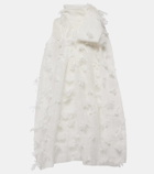 Susan Fang Floral bow-detail midi dress