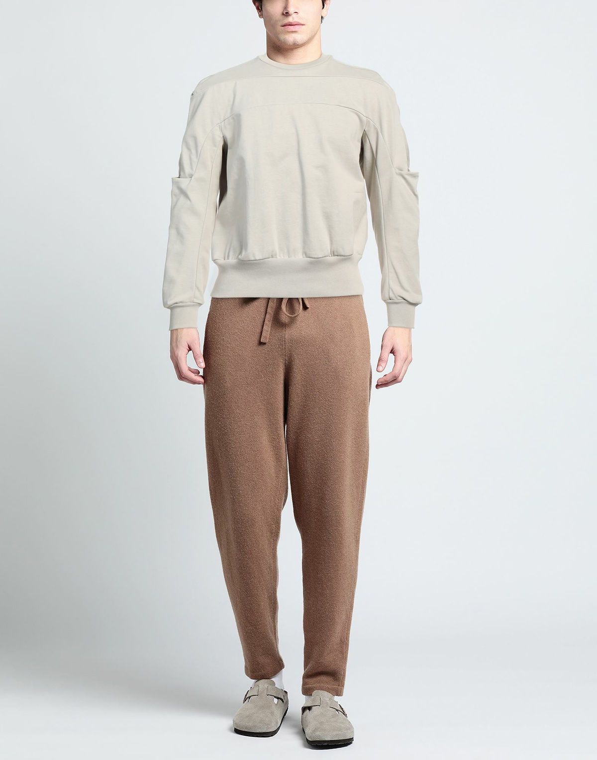 Rick Owens Mens Sweatshirt in Off white