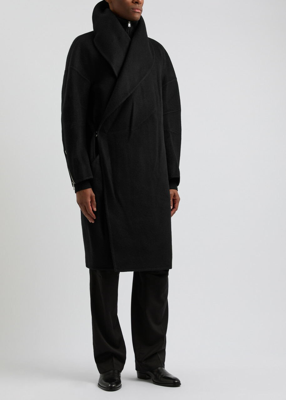 Helmut Lang Alex Wool Coat Black Helmut Lang