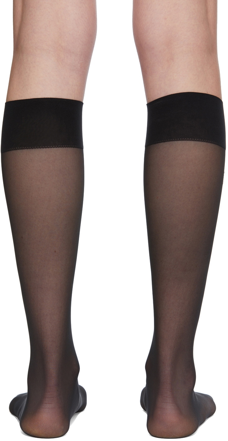 Womens Wolford black x Amina Muaddi Lace Floral Tights