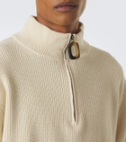 JW Anderson Ribbed-knit wool and cotton sweater