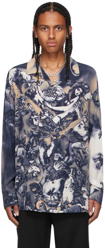 Photo: Y/Project Blue Silk Nostalgia Shirt