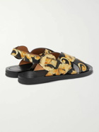 Versace - Printed Leather Sandals - Multi