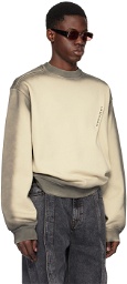 Y/Project Beige & Gray Pinched Sweatshirt