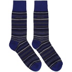 Boss Navy Multi Stripe Socks