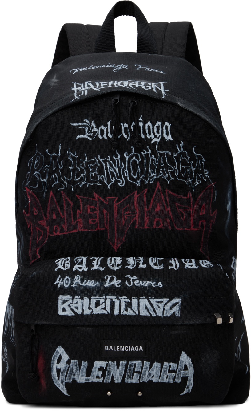Photo: Balenciaga Black Explorer Backpack