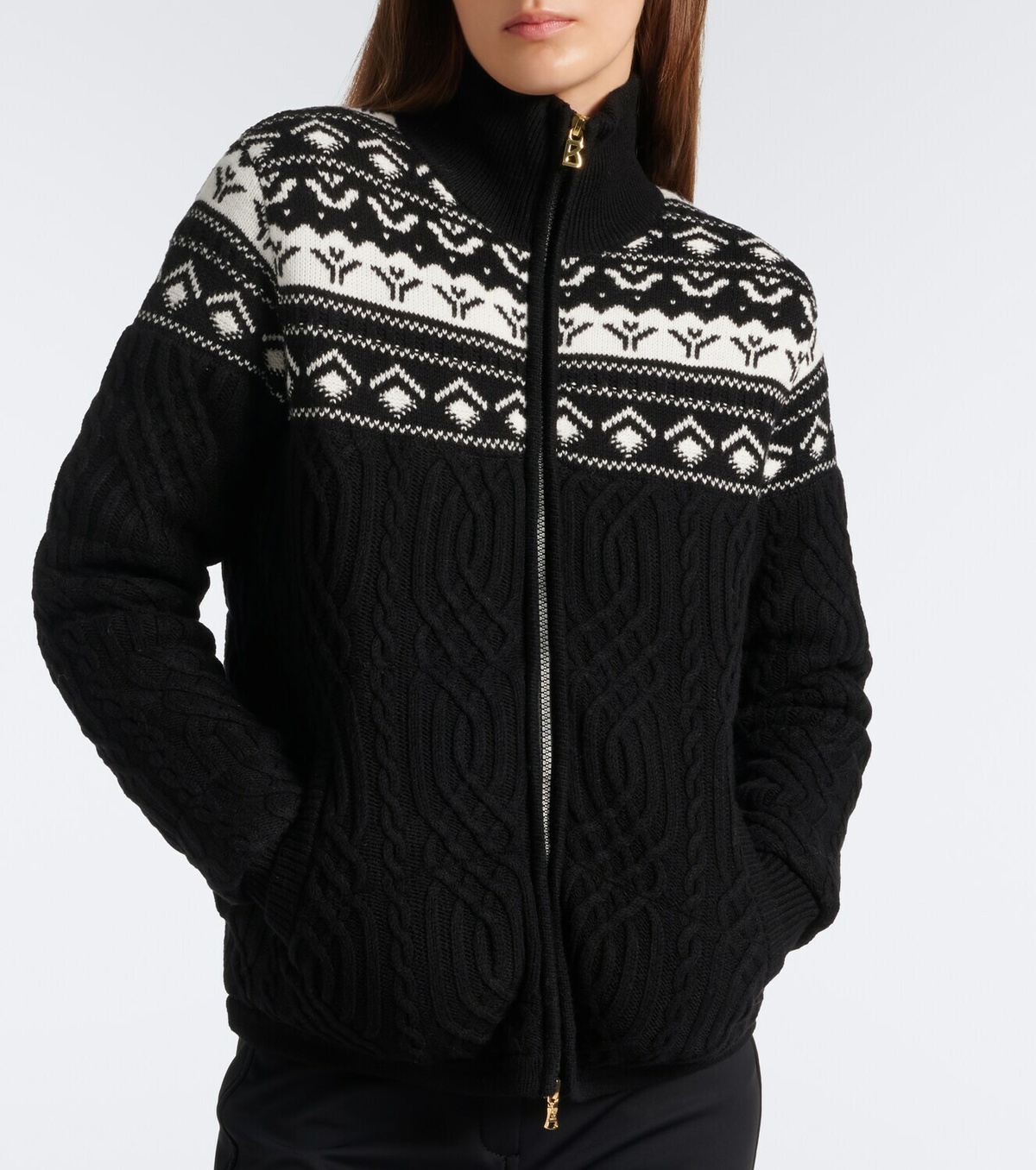 Bogner Carolyn cable-knit jacket