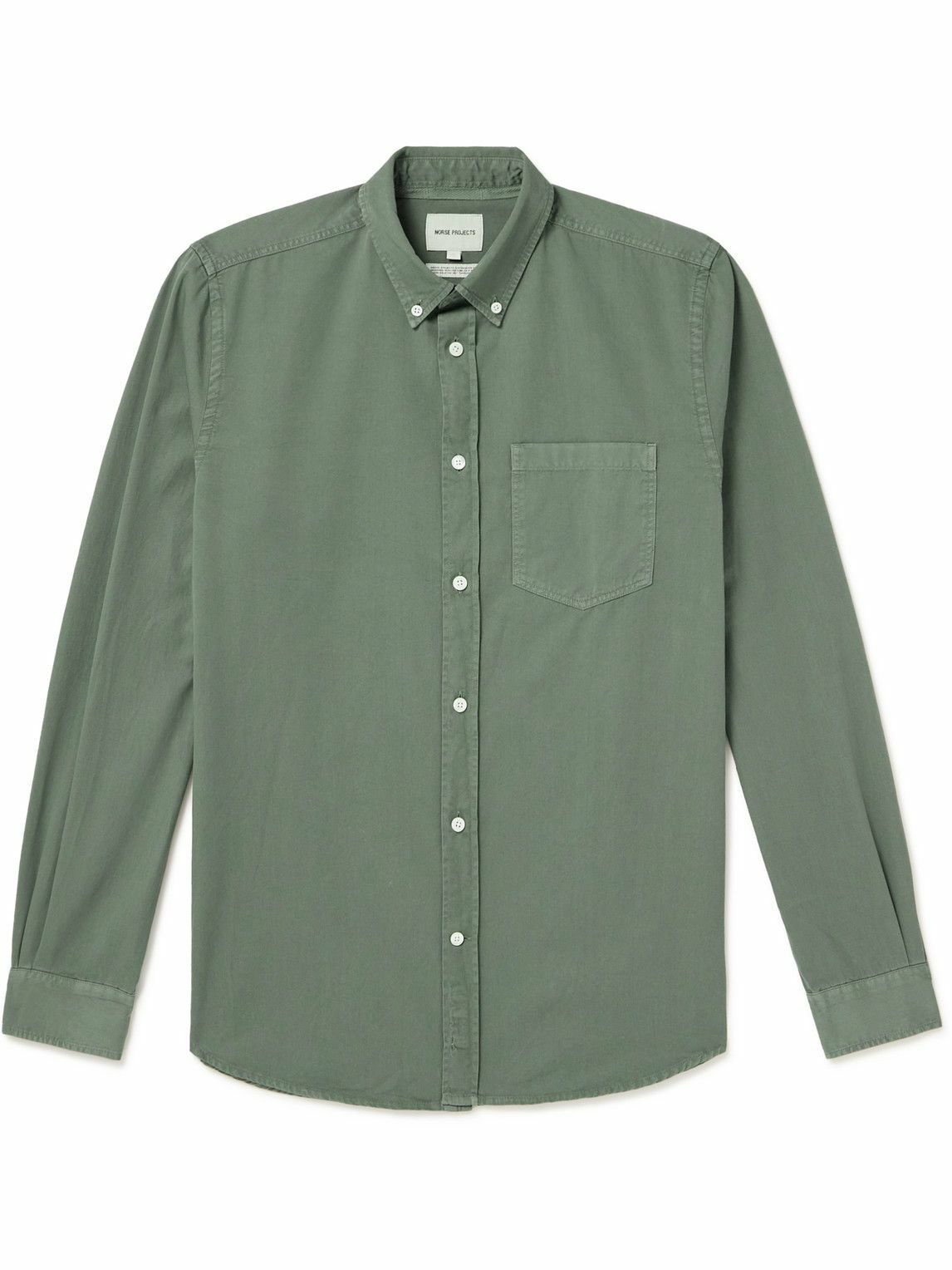 Norse Projects - Anton Button-Down Collar Brushed Cotton-Twill Shirt ...