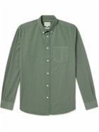 Norse Projects - Anton Button-Down Collar Brushed Cotton-Twill Shirt - Green